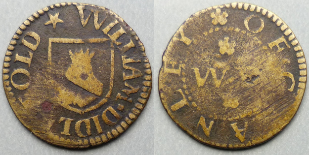 Cranleigh, William Didlesfold farthing token Cranleigh, William Didlesfold farthing token